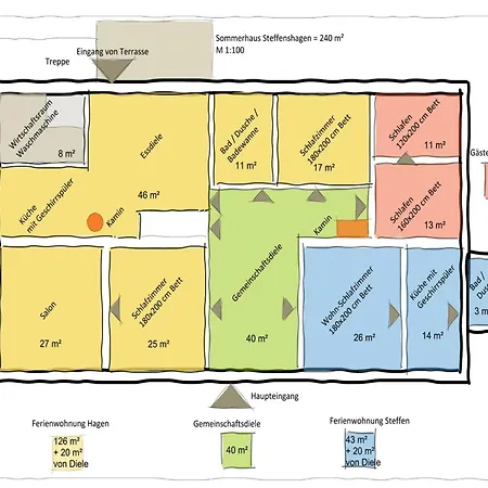 In Mit Terrasse Semesterbostad Steffenshagen